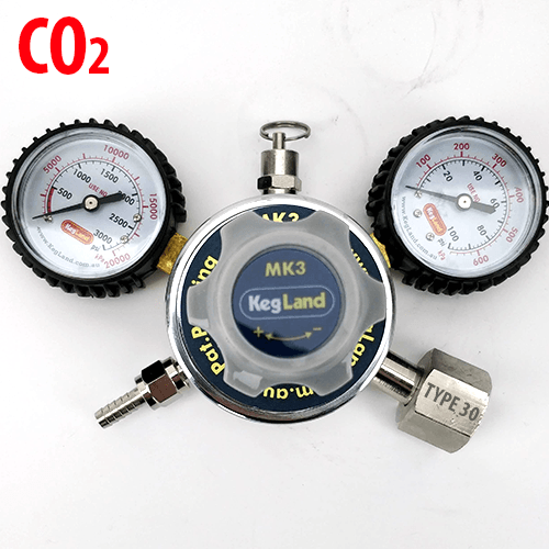 MKIII Dual Guage Multi Gas Regulator - Type 30 - With ZIP 800352 - KegLand