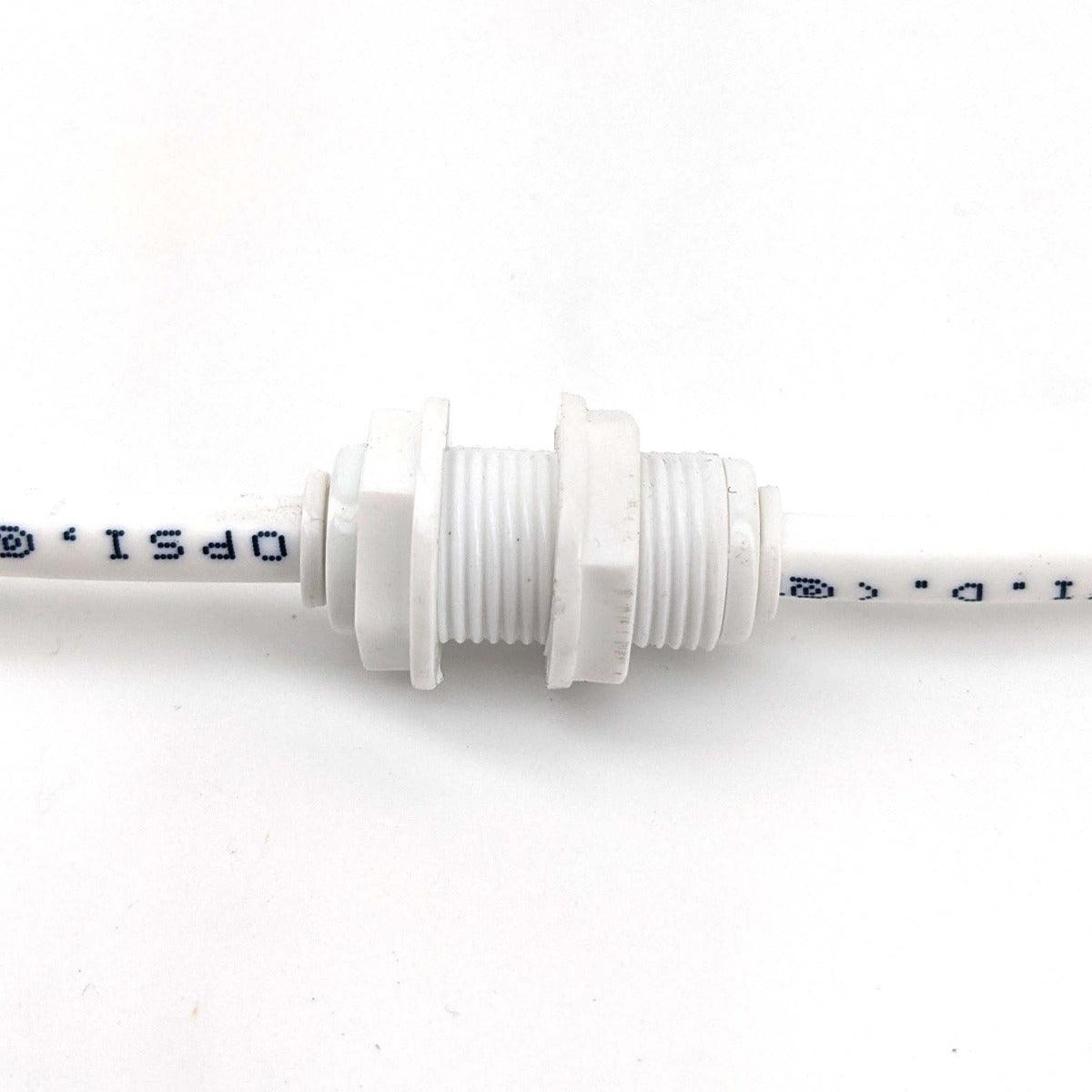 monotight - 6.35mm (¼') Female x 6.35mm (¼') Female Bulkhead with Locknut - KegLand