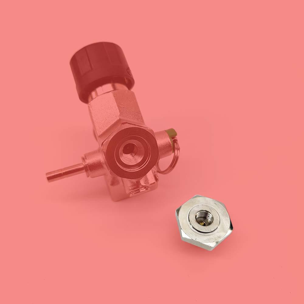 Nitrogen Adaptor for Mini Core 360 Adaptor (Suitable for 2.2L KL N2 Cylinders) (G1/2 Male x M10 Female) - KegLand