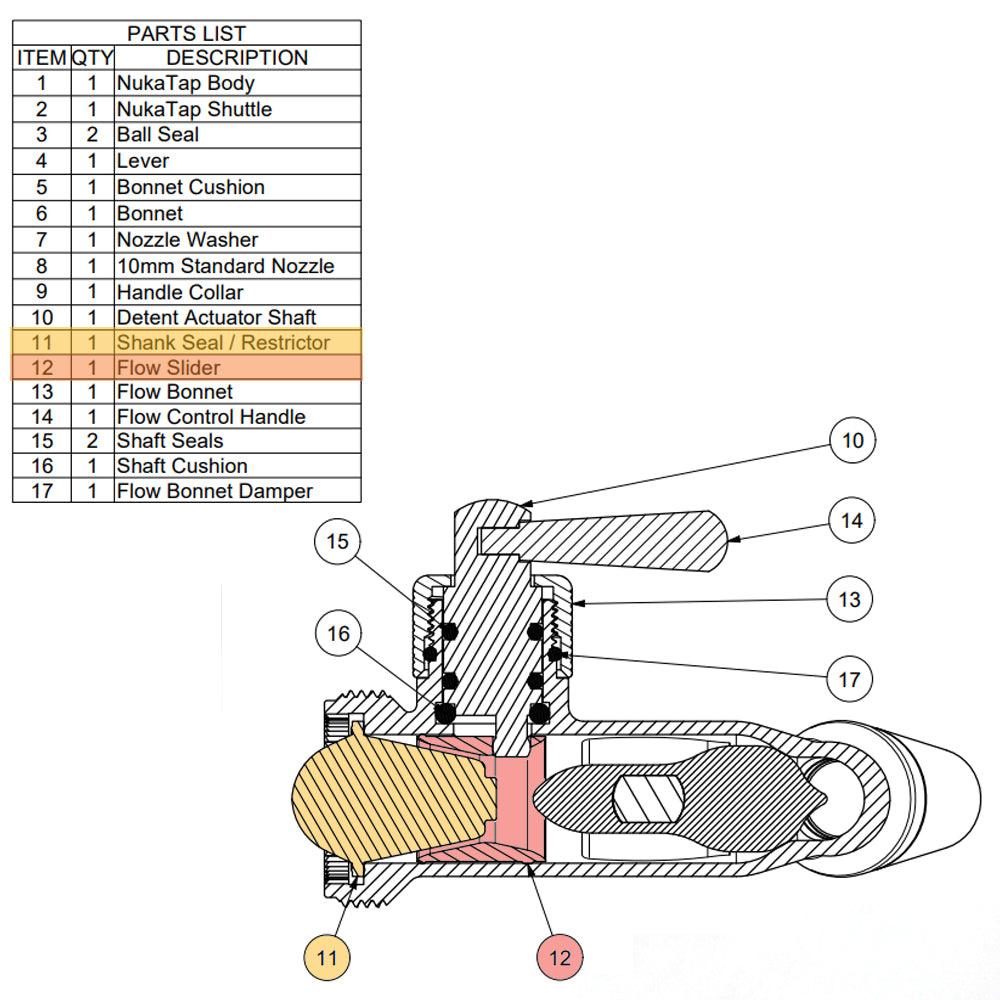 Nukatap - FC Shuttles (Male Cone & Female Cone) - KegLand