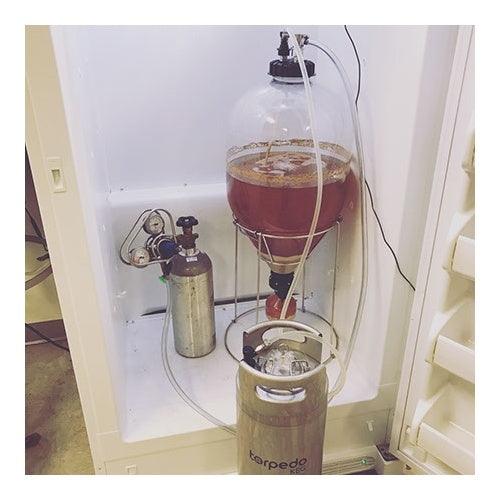 Pressure Lid Kit - With Ball Lock Posts and 60cm Silicone Dip Tube - KegLand