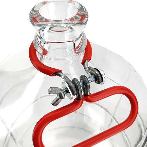 Red Carry Handle for 23L Carboy - Italian Glass Fermenter - KegLand