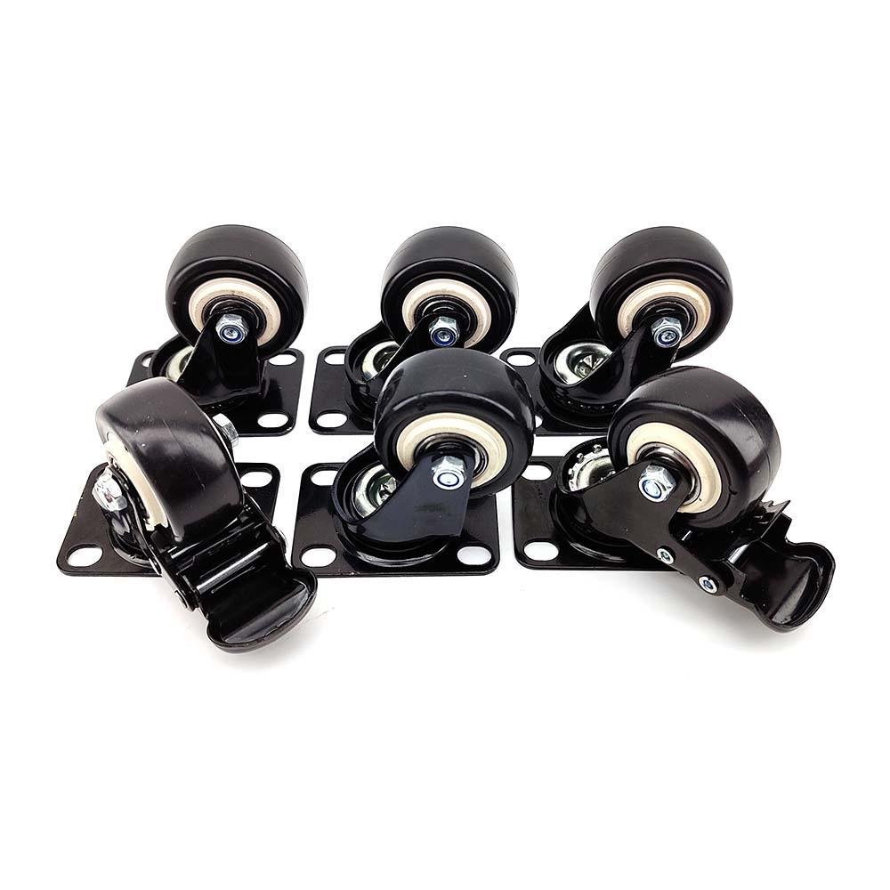 Series X Plus - Replacement Rubber Castor Wheel (6/set including 2 with brake) - KegLand