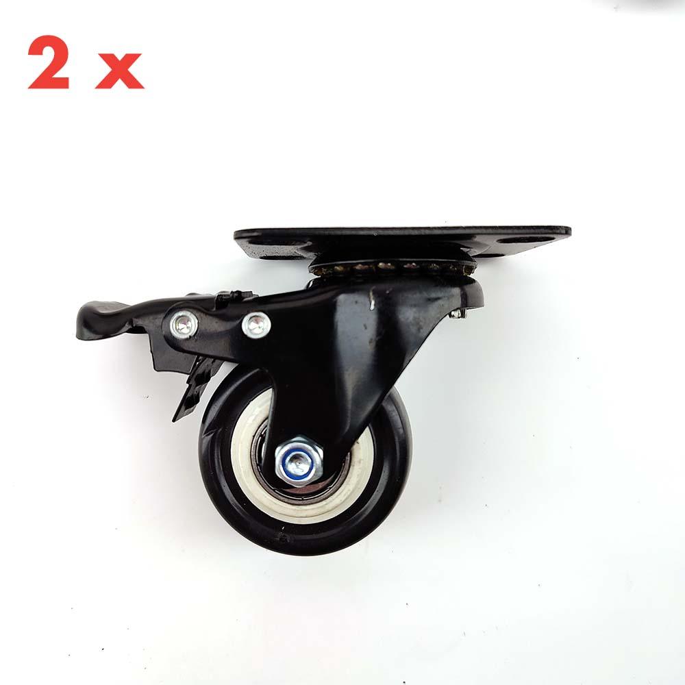 Series X Plus - Replacement Rubber Castor Wheel (6/set including 2 with brake) - KegLand