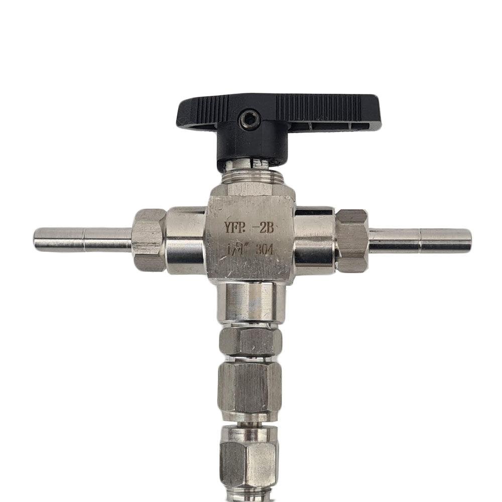 Stainless Tee Type Counter Pressure Bottle Filler - KegLand