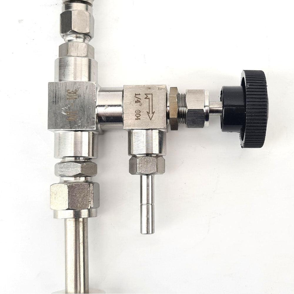 Stainless Tee Type Counter Pressure Bottle Filler - KegLand