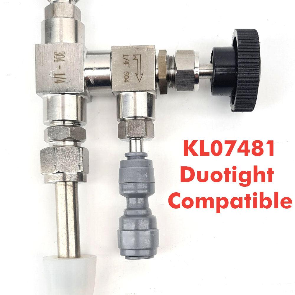 Stainless Tee Type Counter Pressure Bottle Filler - KegLand