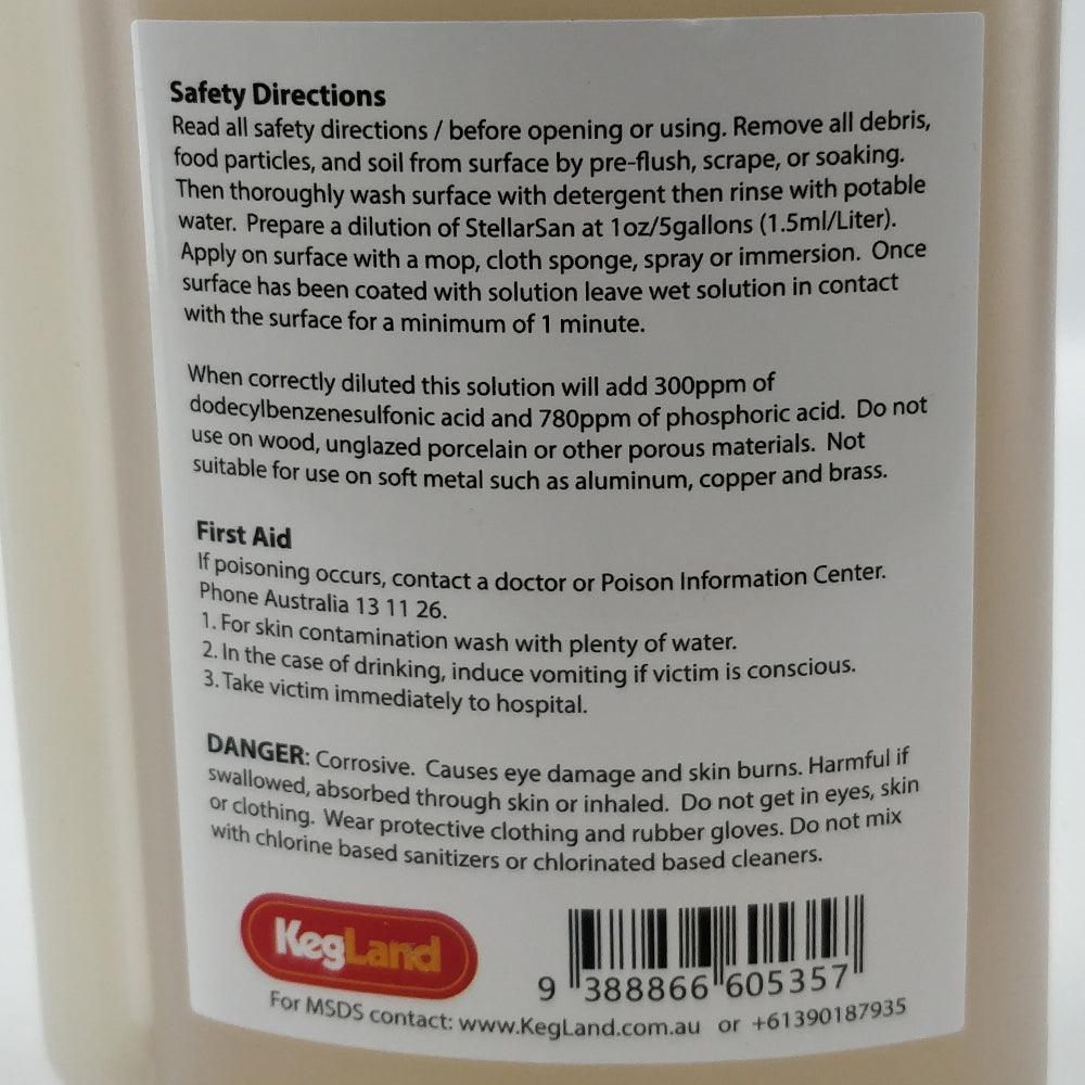 StellarSan Sanitizer - Phosphoric Sanitiser (500ml) 16oz - KegLand