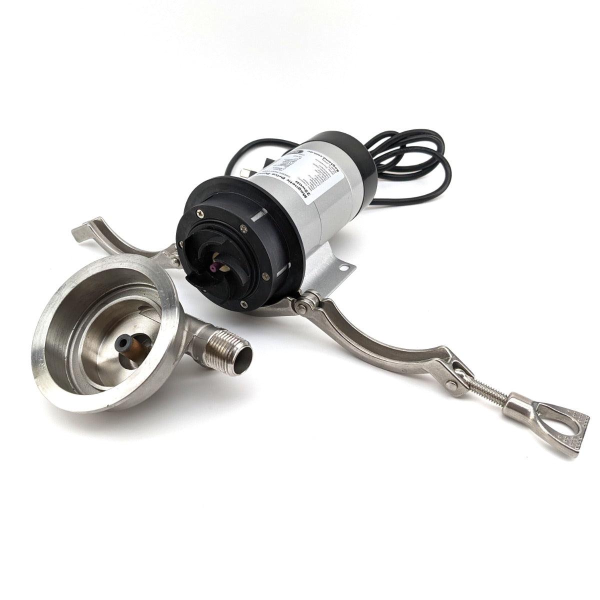 TC Breakdown - 3 Inch Tri-Clover Stainless Steel Pump - 25w Magnetic Pump - Inline (220-240v) - KegLand