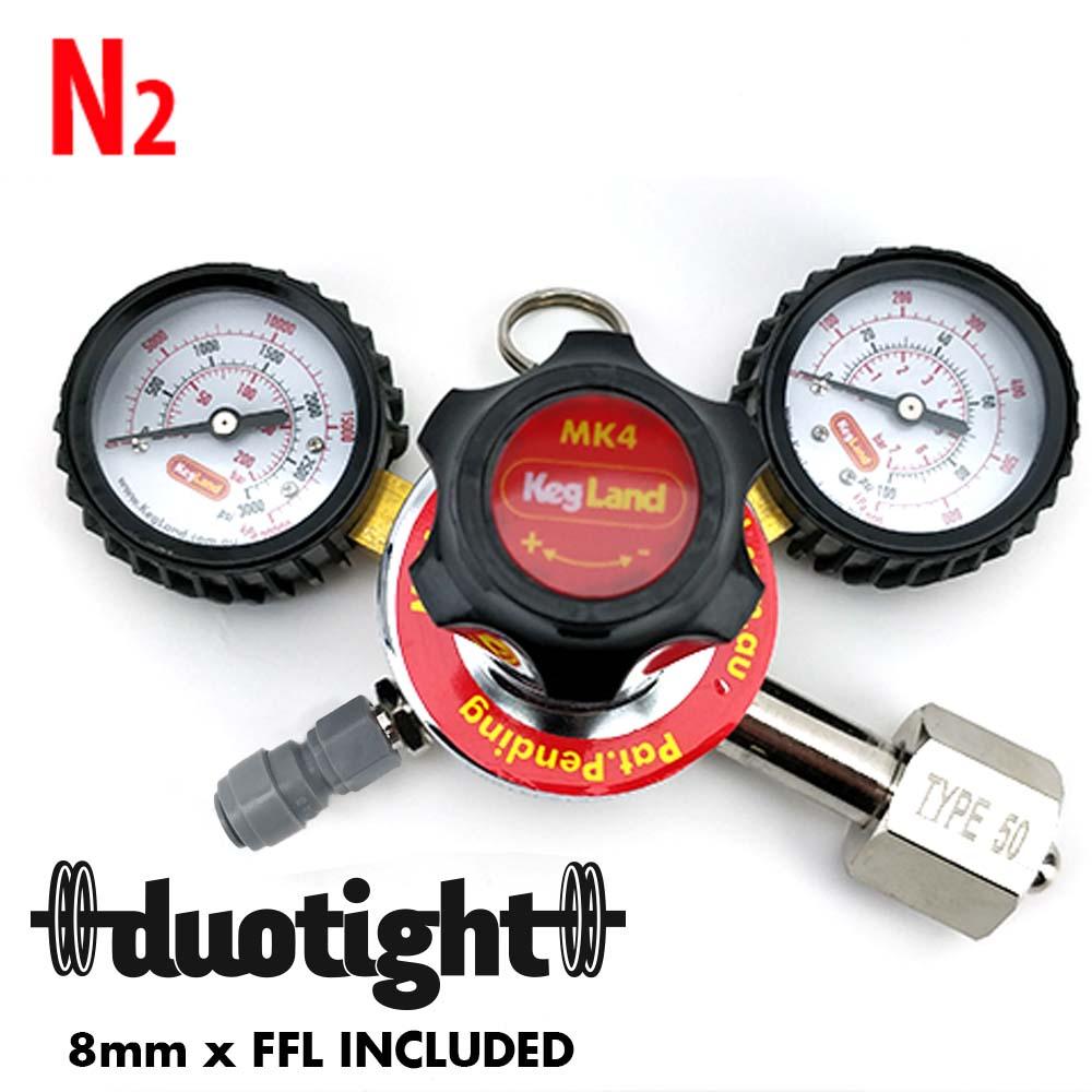 Type 50 - MK4 Regulator N2 (6.5bar PRV & 100psi Gauge) - KegLand