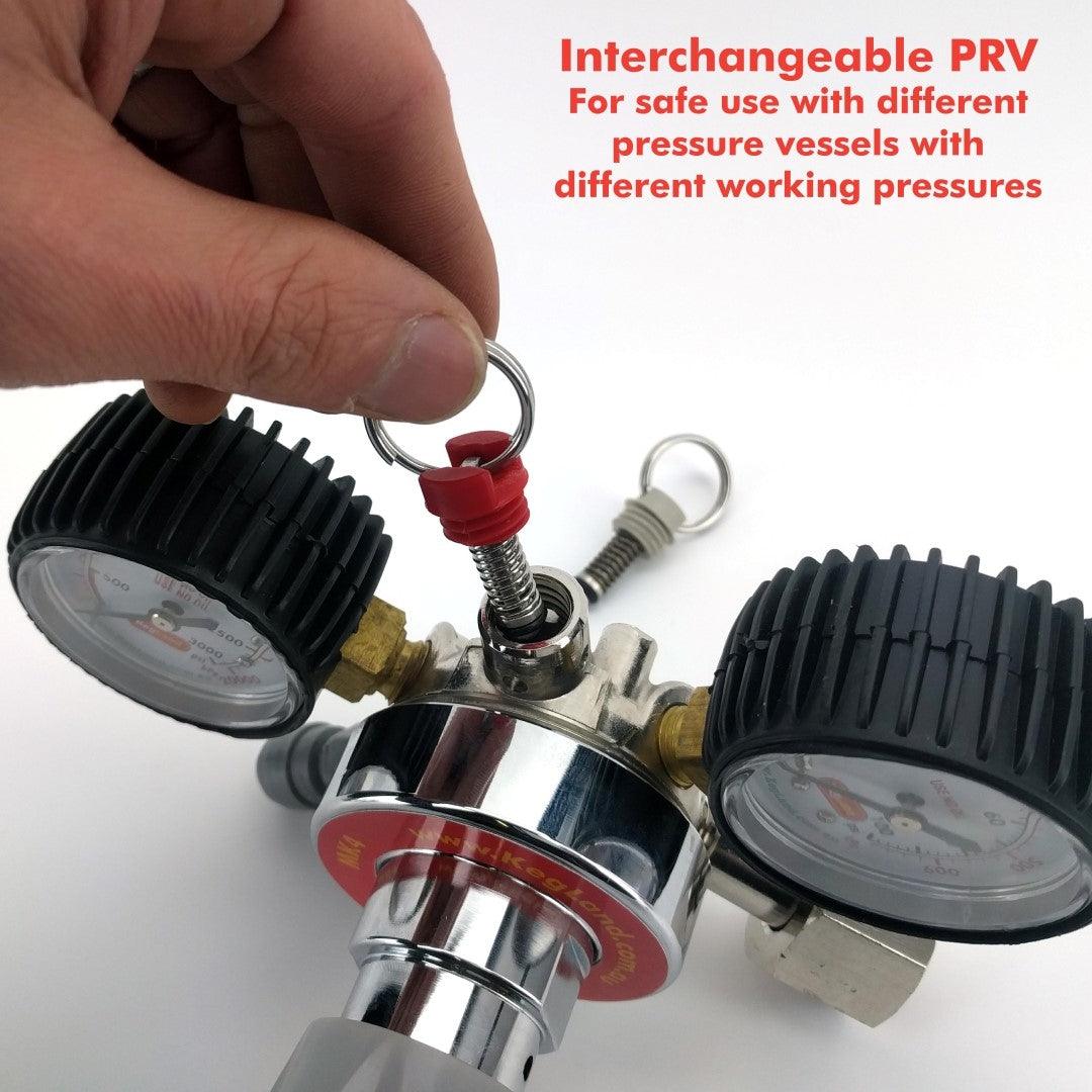 Type 50 - MK4 Regulator N2 (6.5bar PRV & 100psi Gauge) - KegLand