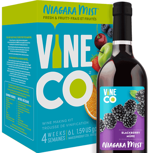 VineCo - Niagara Mist Blackberry - Wine Making Kit - KegLand