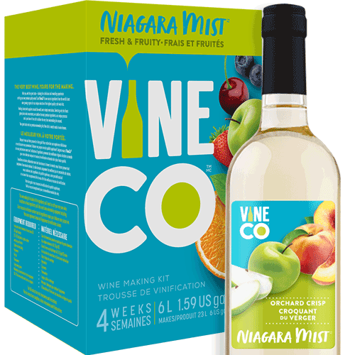 VineCo - Niagara Mist Orchard Crisp - Wine Making Kit - KegLand