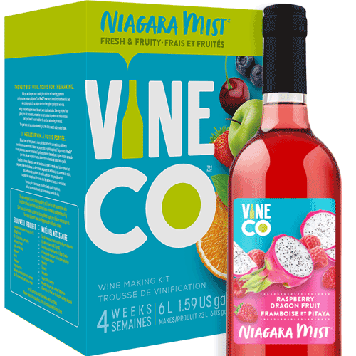 VineCo - Niagara Mist Raspberry Dragon Fruit - Wine Making Kit - KegLand