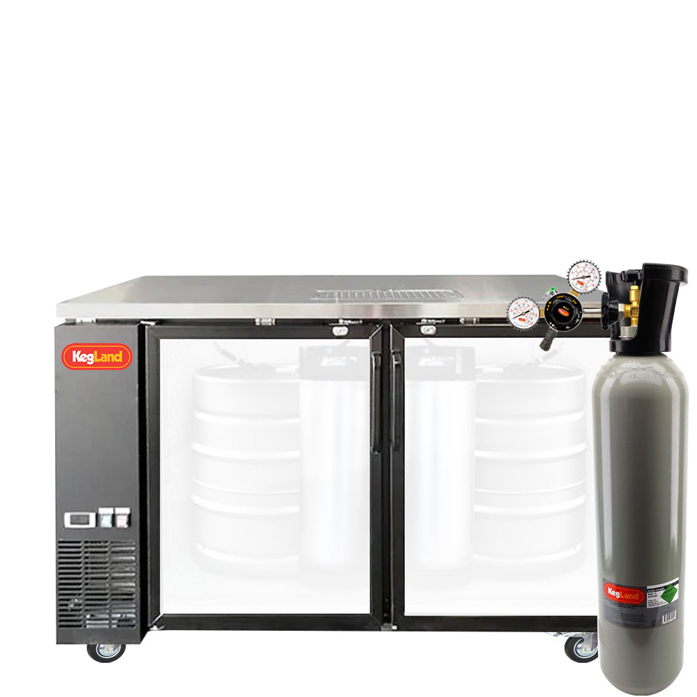 Two Door Grand Deluxe 3 Kegerator Builder