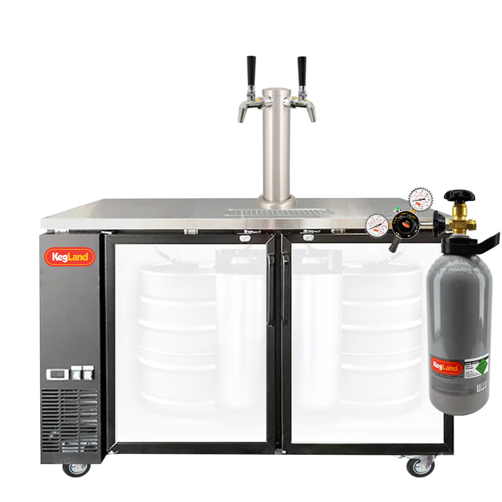 Two Door Grand Deluxe 3 Kegerator Builder