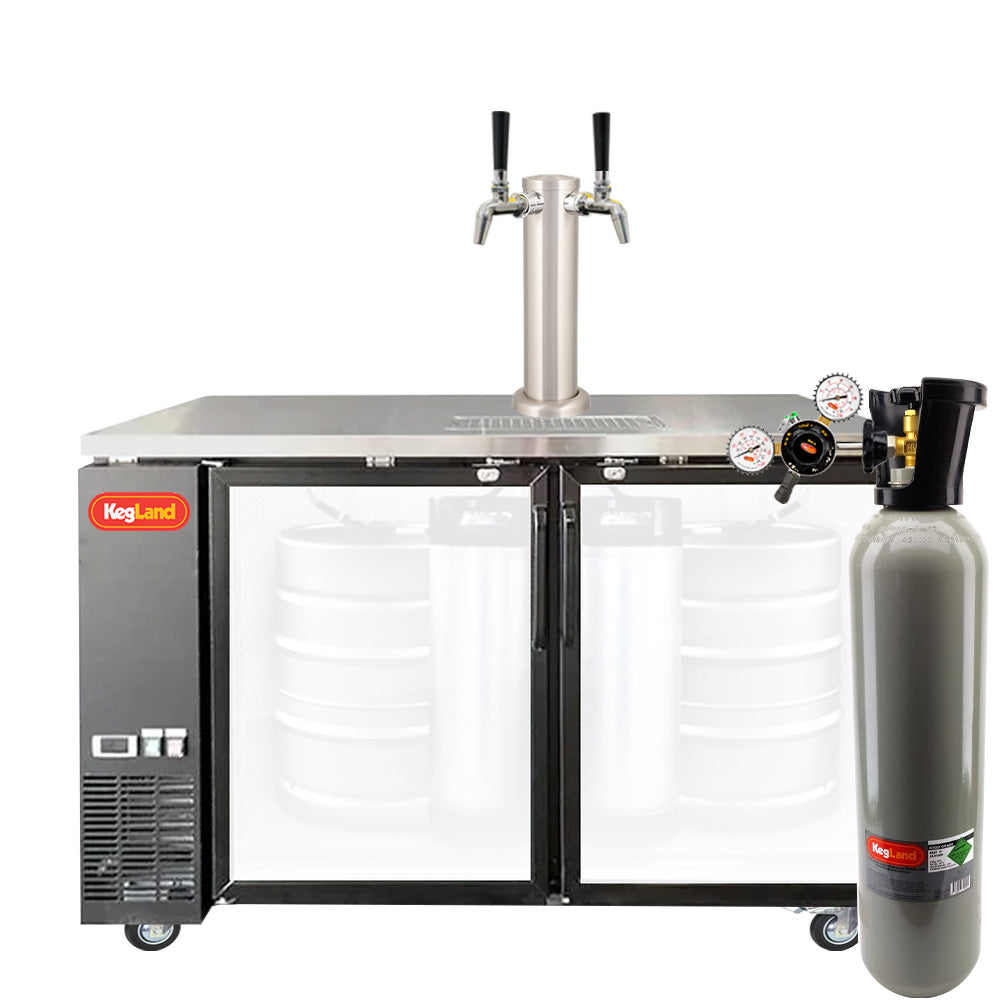 Two Door Grand Deluxe 3 Kegerator Builder