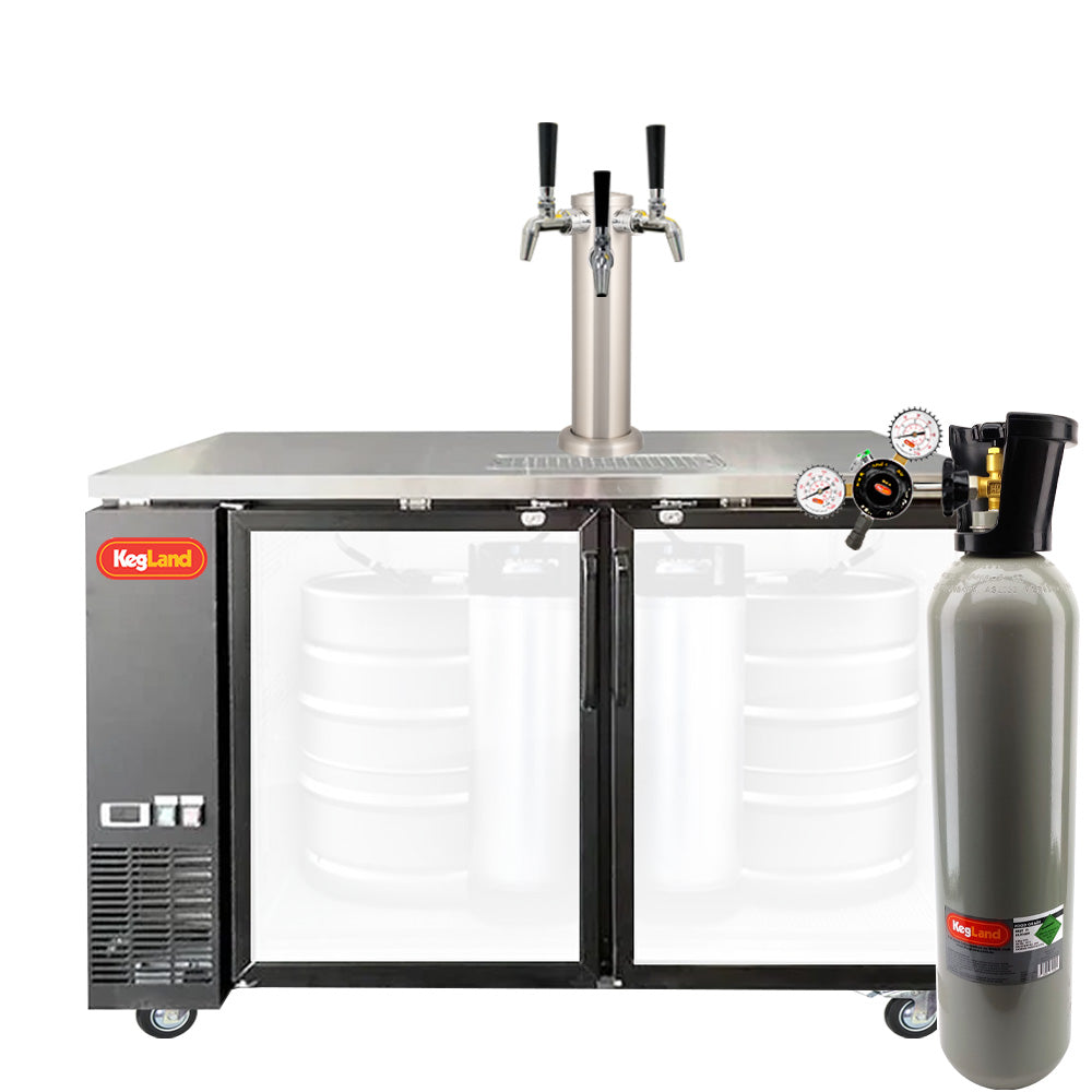 Two Door Grand Deluxe 3 Kegerator Builder
