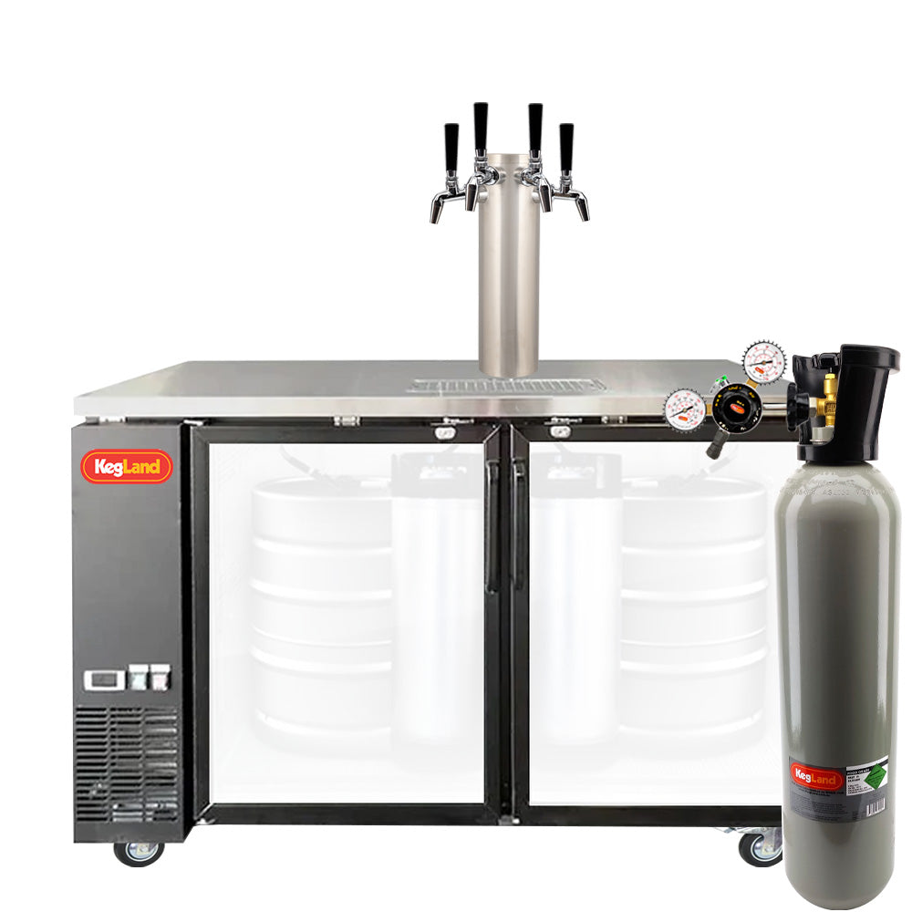 Two Door Grand Deluxe 3 Kegerator Builder