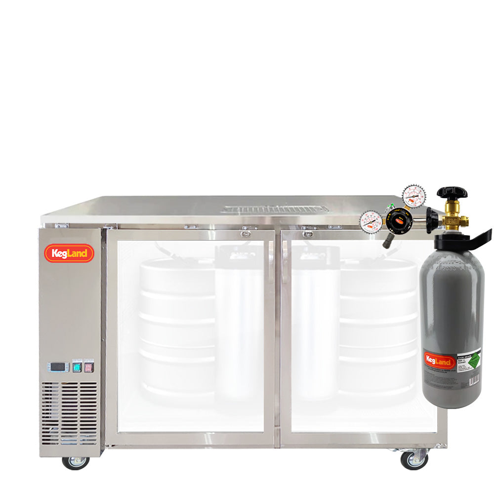 Two Door Grand Deluxe 3 Kegerator Builder