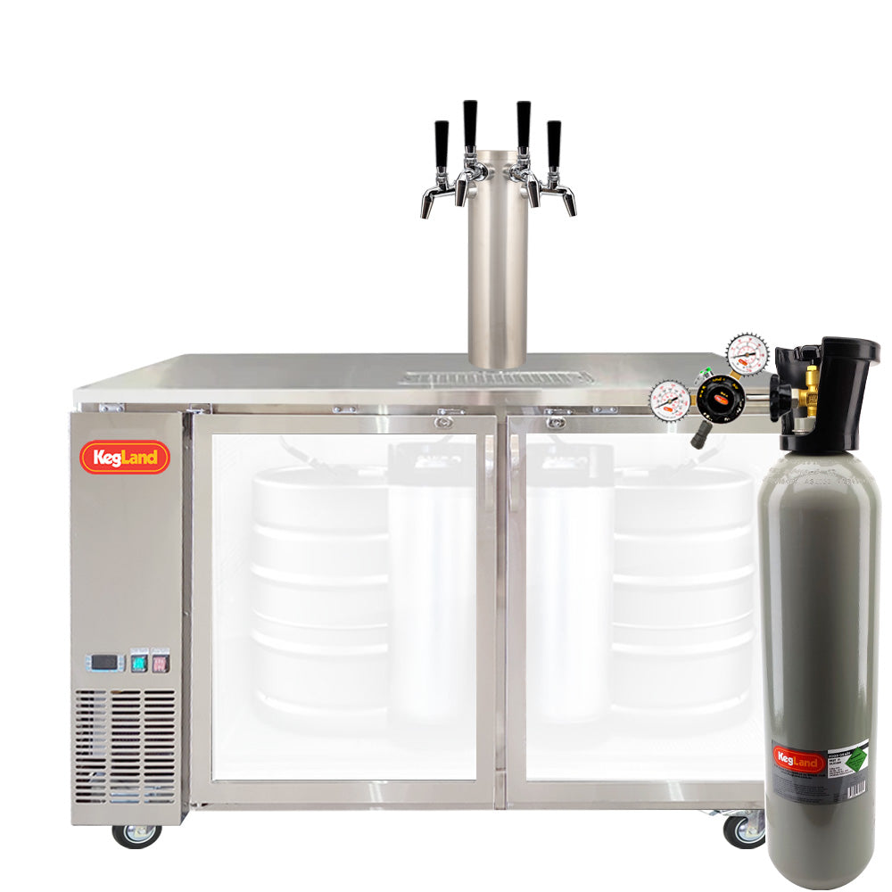 Two Door Grand Deluxe 3 Kegerator Builder