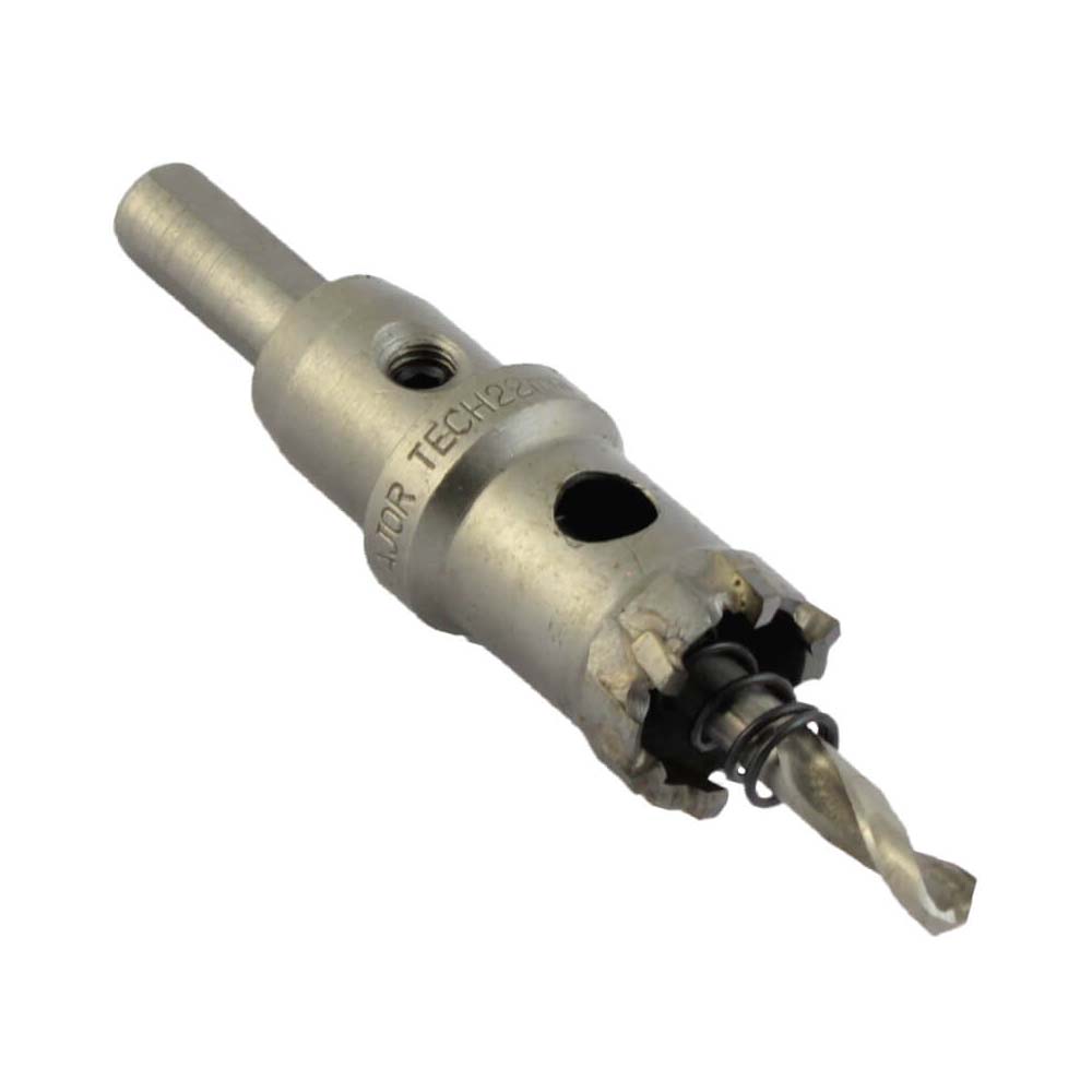 Ideal for cutting hard metal like stainless steel pots and kegs. Drill lubricant should be used to avoid tempering the steel, high pressure, and low RPM for best results.