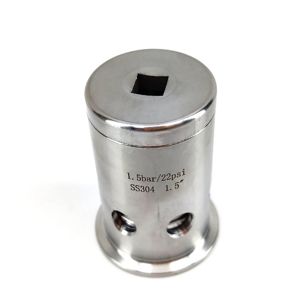 1.5 Inch Tri Clover - Pressure and Vacuum Relief Valve (1.5BAR-22psi) - KegLand