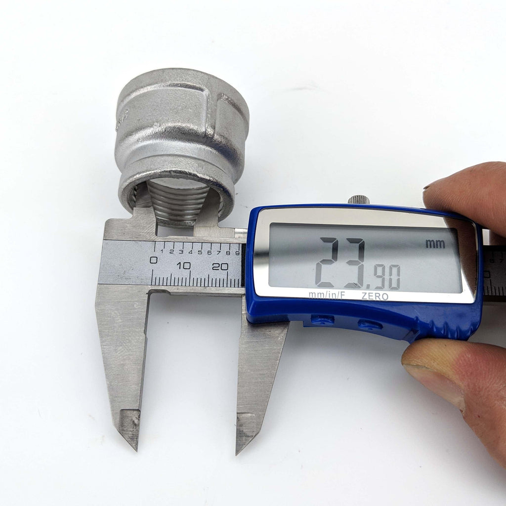 1' to 3/4 304 Stainless Reducing Socket (BSP) - KegLand