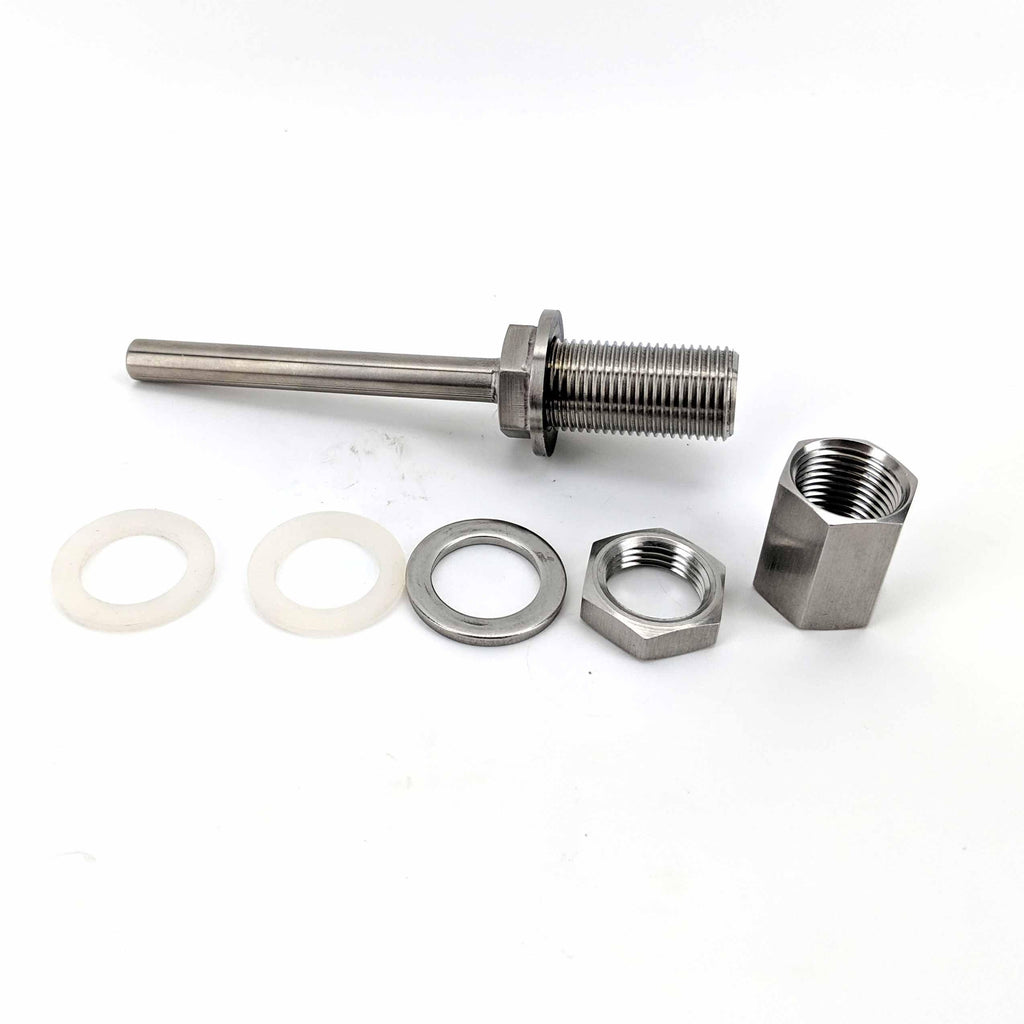 1/2 inch Stainless 100mm Weldless Thermowell - KegLand