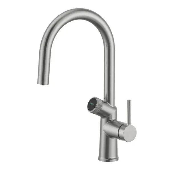 Brushed Nickel look 6 in 1 faucet by Zumi