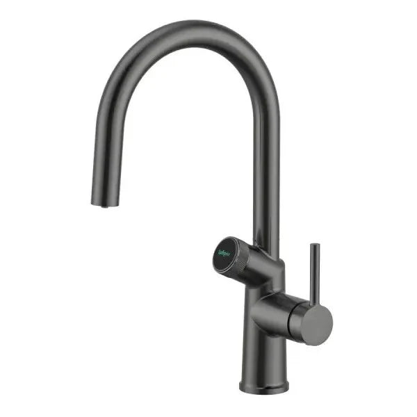 Gunmetal look finish on a SpringWhat Zumi 6 in 1 faucet.