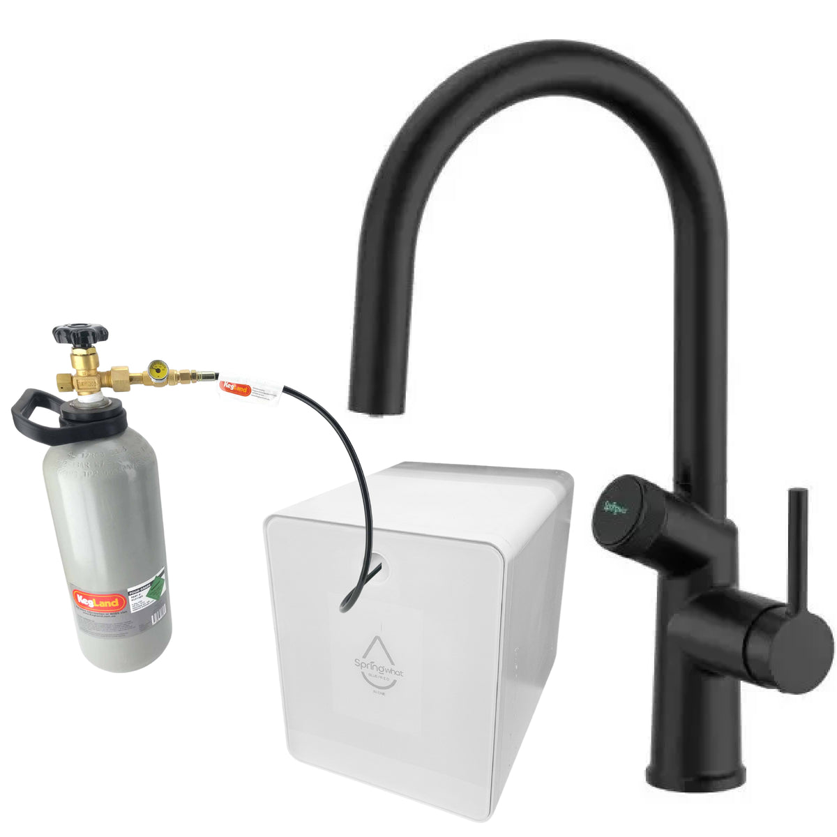 Zumi SpringWhat 6-1 tapping system with CO2 cylinder modification that customer get's for FREE!