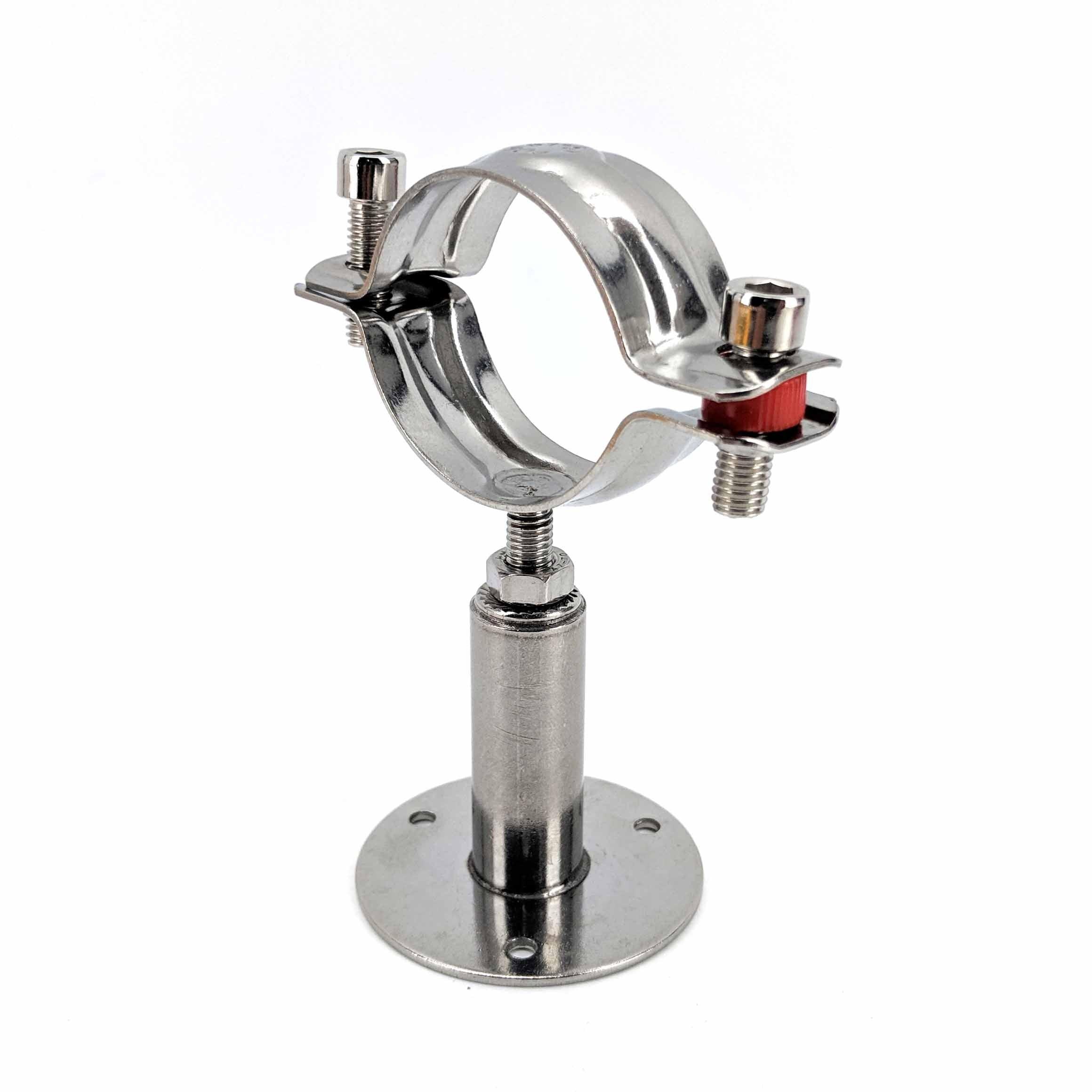 2 Inch DN50 - Wall mounted pipe hanger.  Roof mounting or wall mounting from stainless steel