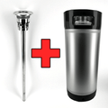20L Commercial Keg with A-Type Spear, Rubber Base & Handle Kit - KegLand