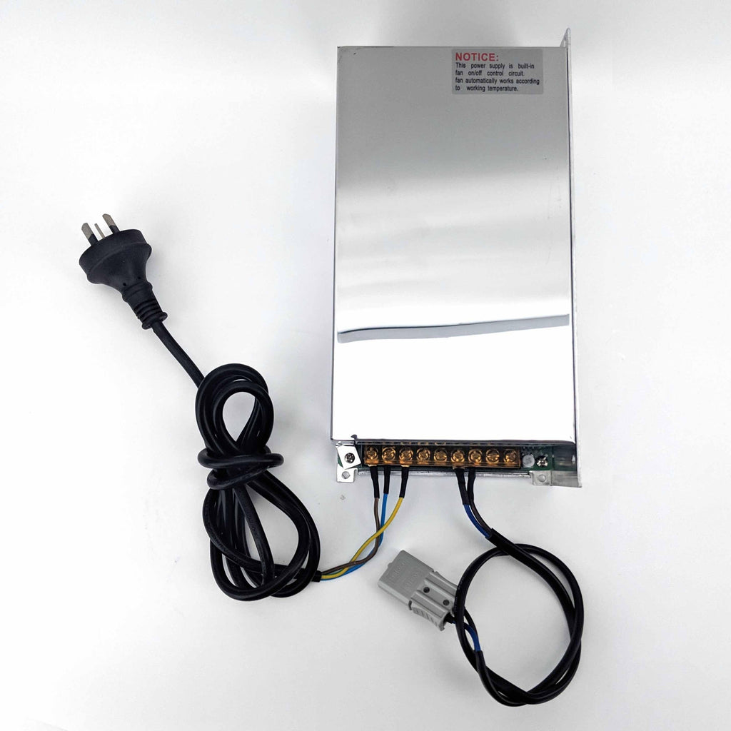 24V DC (20amp) Power Supply (240V AC 50/60Hz) with 240V and Anderson Plug Power Cords - KegLand