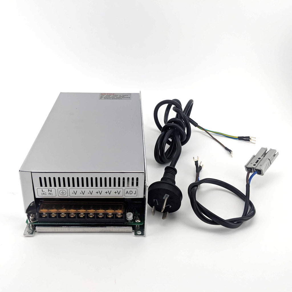 24V DC (20amp) Power Supply (240V AC 50/60Hz) with 240V and Anderson Plug Power Cords - KegLand
