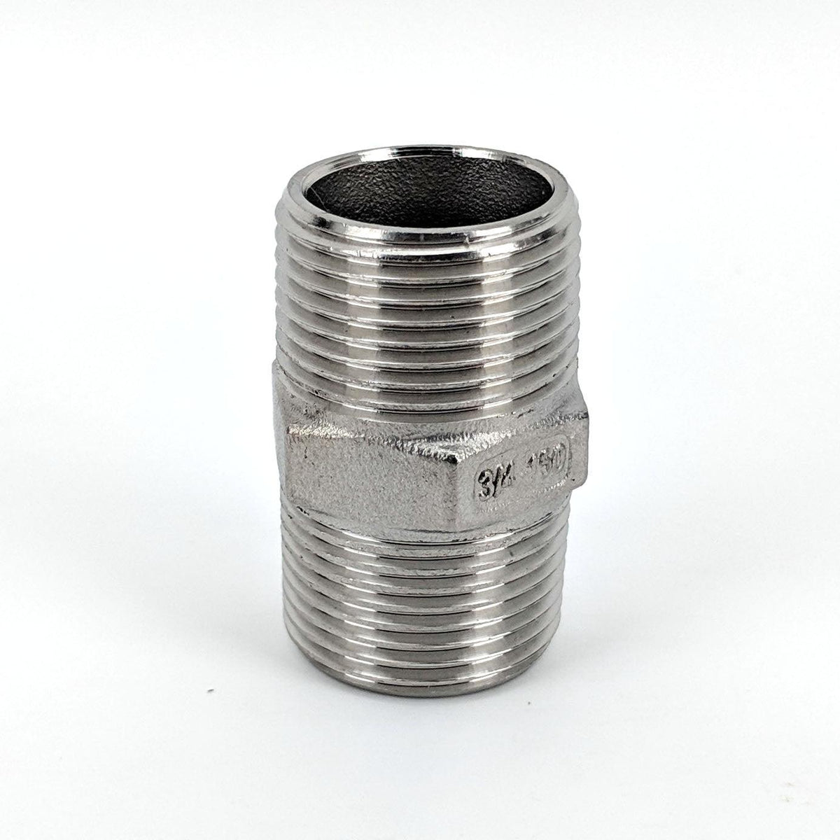 3/4 Inch BSP Stainless Steel Hex Nipple - Pipe Fitting – KegLand
