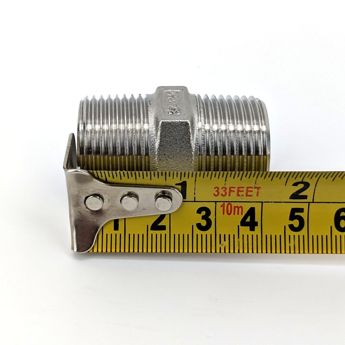 3/4 Inch BSP Stainless Steel Hex Nipple - Pipe Fitting – KegLand