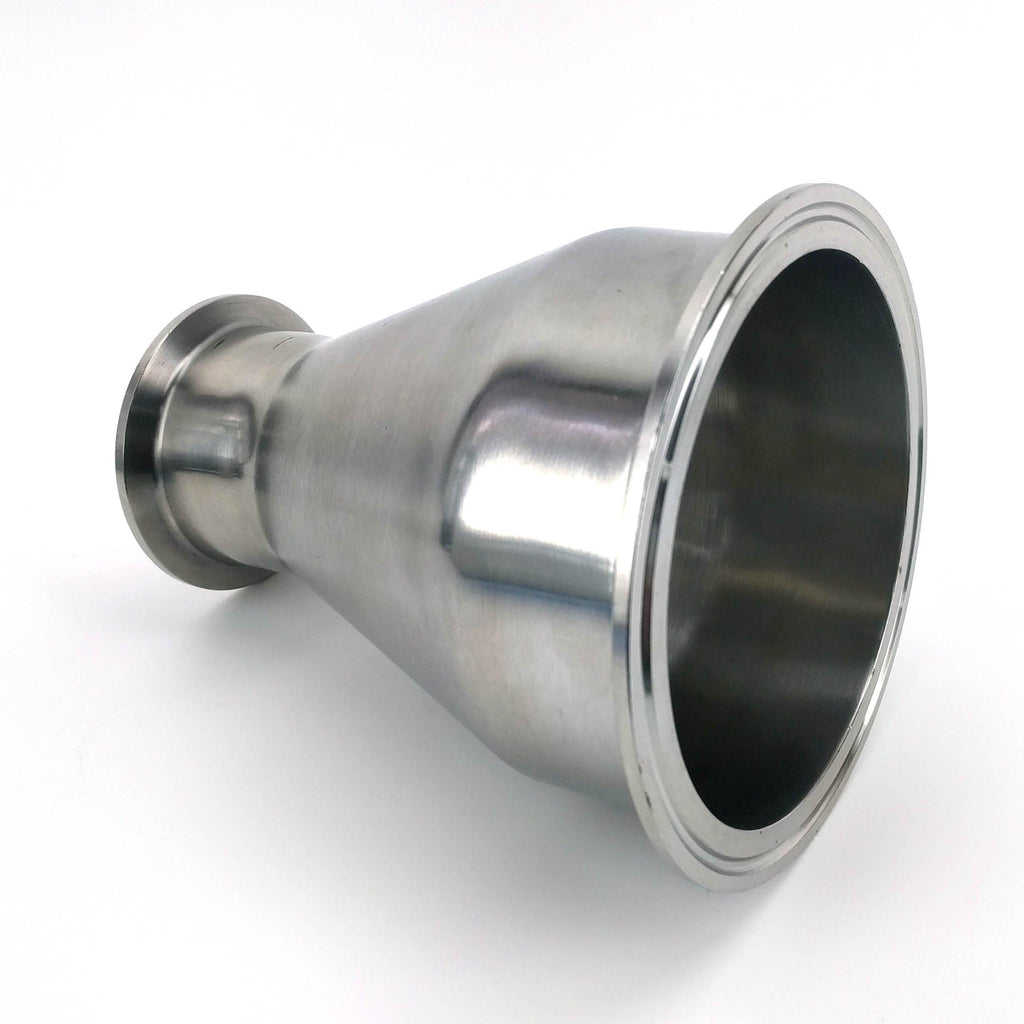 4 Inch to 2 Inch Tri Clover Concentric Reducer for Kegmenter - Still Attachment - KegLand