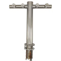 4 Tap - T-Bar Flooded Font - (Stainless Steel) - KegLand