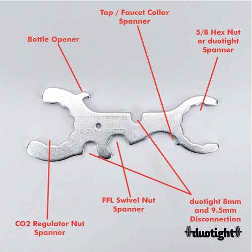 7 in 1 Faucet Spanner / Wrench Tool - KegLand