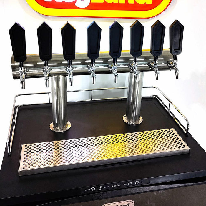 8 Tap TT Bar Stainless Font Only for Series X Plus Kegerator