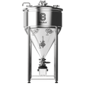 95L BrewBuilt X2 - Jacketed Stainless Steel Conical Unitank Fermenter Kit (25gal) - KegLand