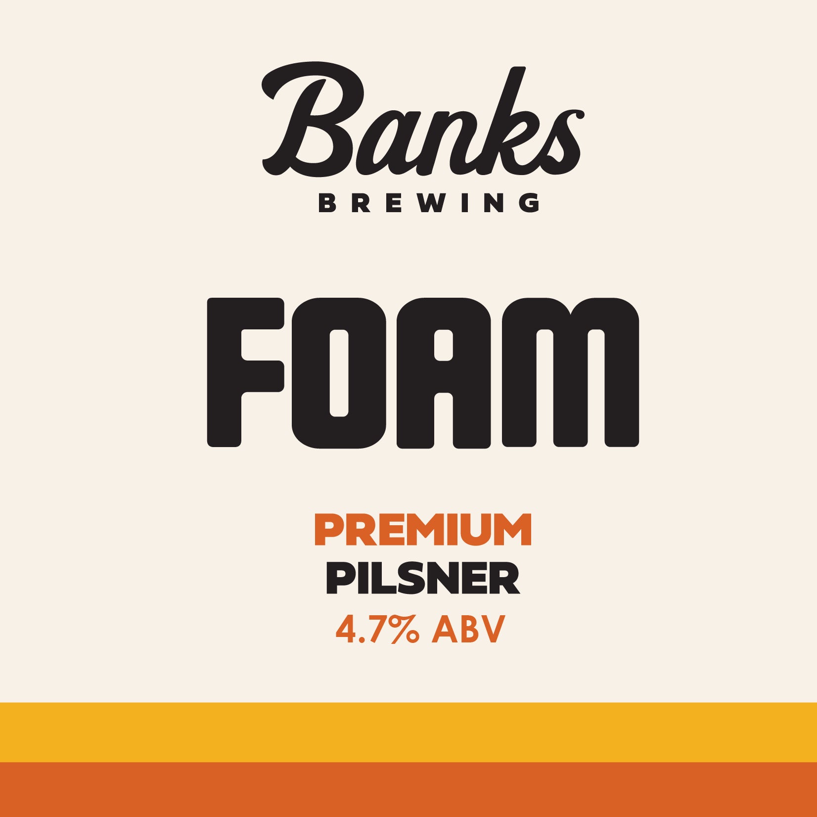 Banks Brewing - Foam - German Pilsner - 20L A-type Keg