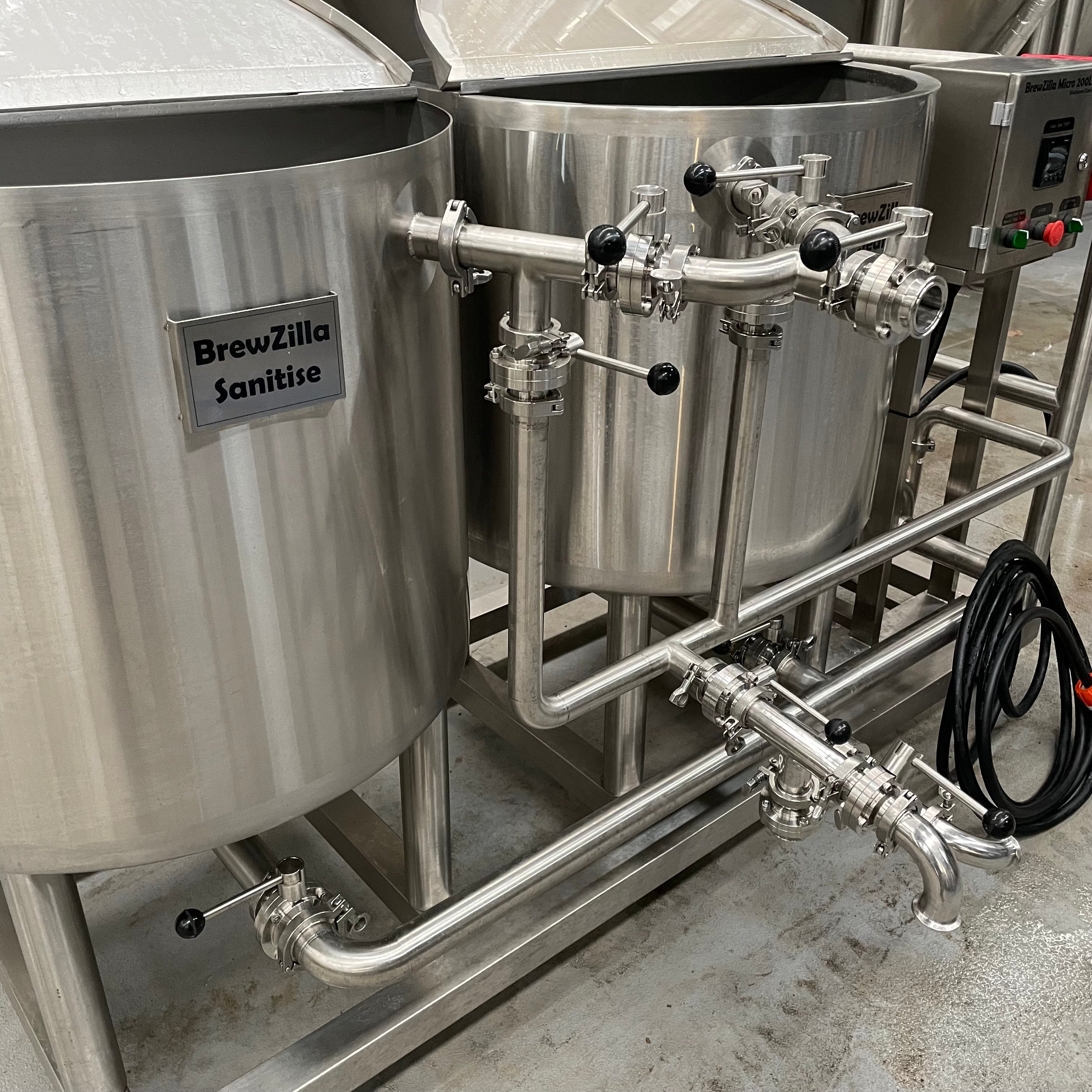 BrewZilla Micro - 200L Clean in Place (CIP) Cart Plumbing