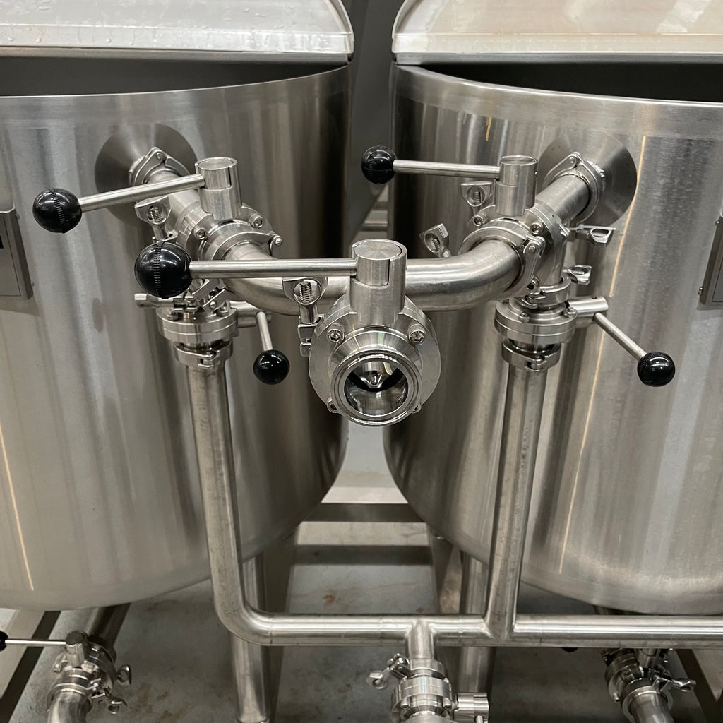 BrewZilla Micro - 200L Clean in Place (CIP) Cart front tri clover connection