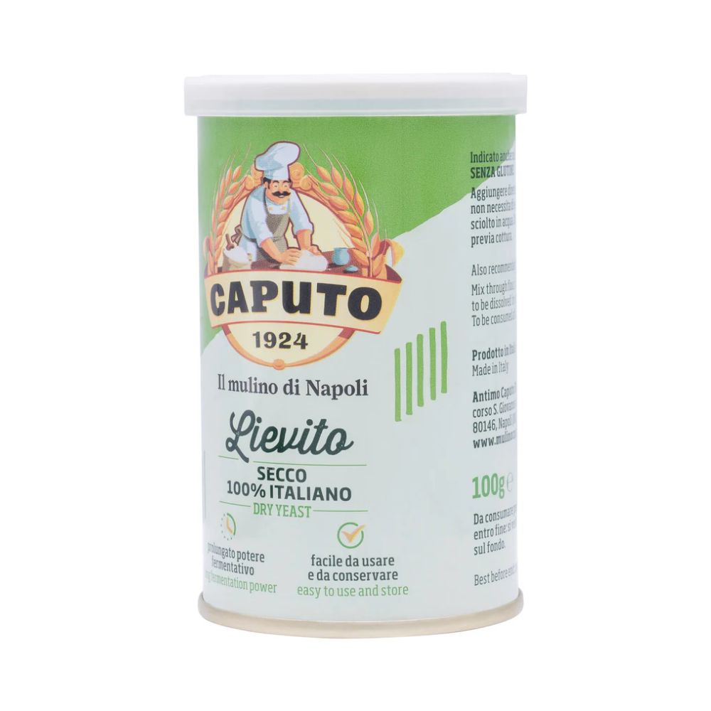 Can of Caputo Lievito Active Dry Yeast - for light, fluffy and airy pizza dough.