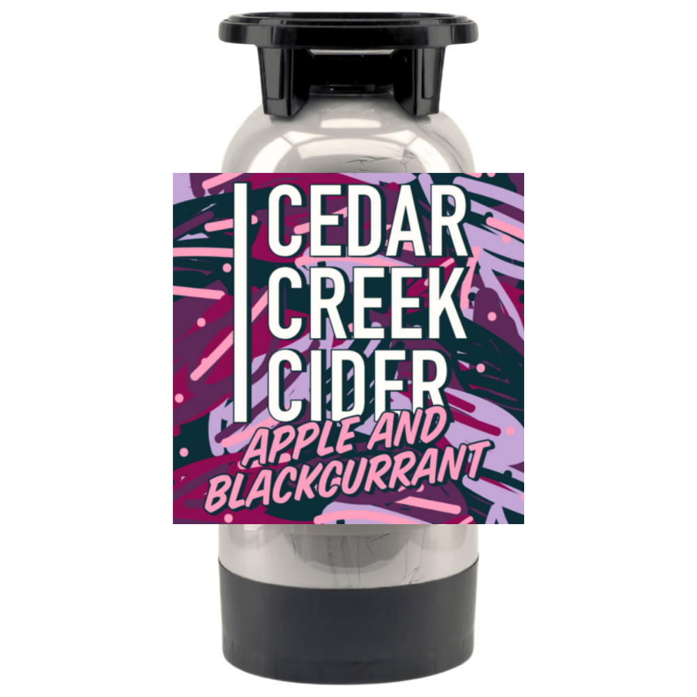 This Apple and Blackcurrant Cider is perfectly medium-sweet, balanced with just the right touch of acidity for a refreshing finish. The blackcurrant notes are subtly woven in, reminiscent of summer berries, cassis, and ripe dark cherries.