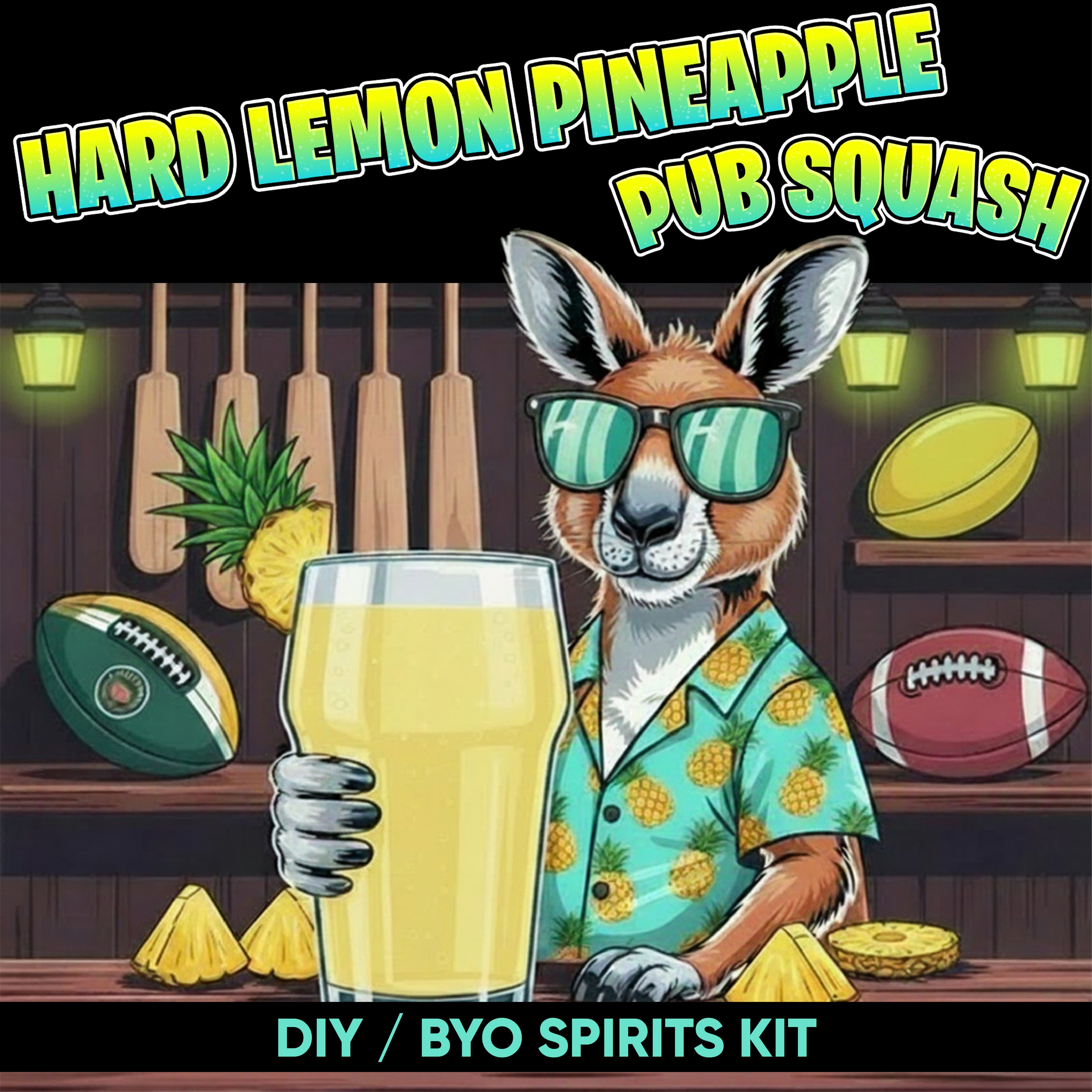 Hard Lemon Pineapple Pub Squash - DIY ~ BYO Spirits Keg Mix Kit