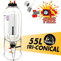 Gen3 55L FermZilla Tri-Conical Pressure Brewing Kit - 600mL Tri-Clover Collection Container